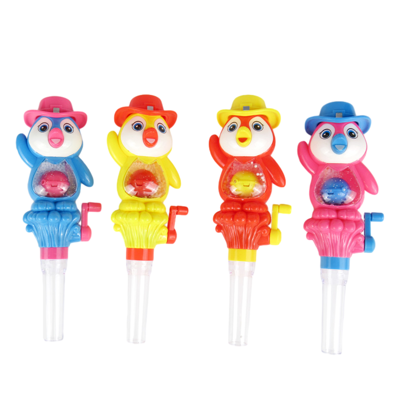 candy toy penguin with light